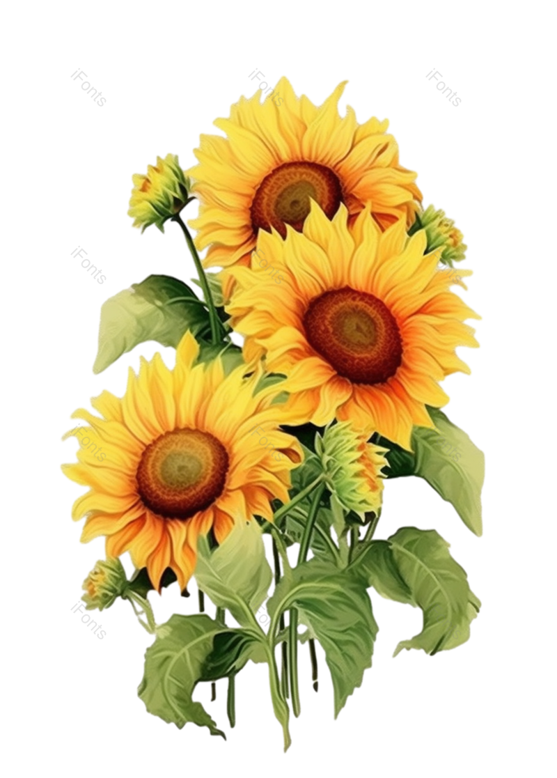 黄色的花图片,白色背景元素,灰色背景PNG,免抠素材